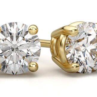 Buy Simple 50 Pointer Diamond Solitaire Earrings Design  Fiona Diamonds