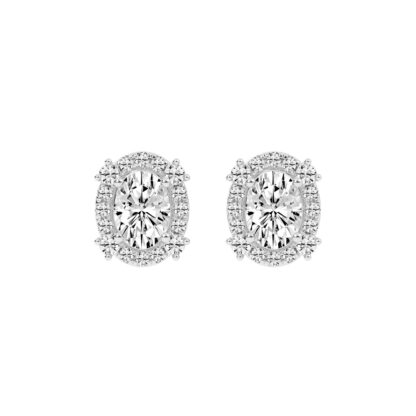 Halo Diamond Earrings