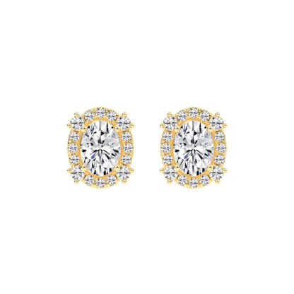 Halo Diamond Earrings