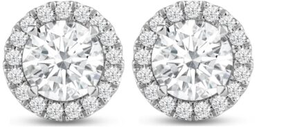 halo diamond earrings