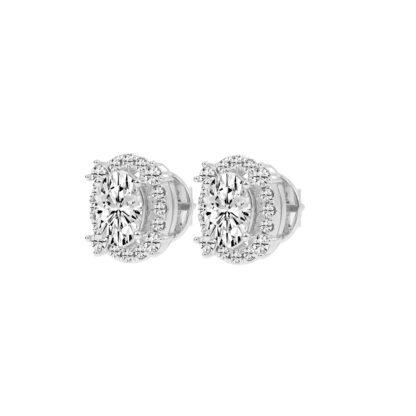 Halo Diamond Earrings