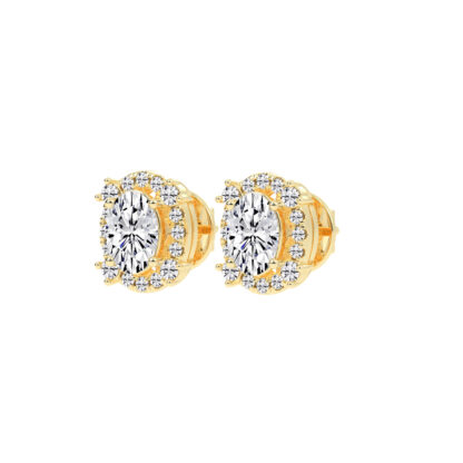 Halo Diamond Earrings
