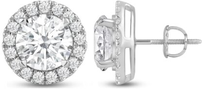 halo diamond earrings