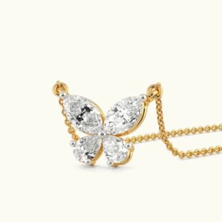 marquise 2 pear diamond pendant
