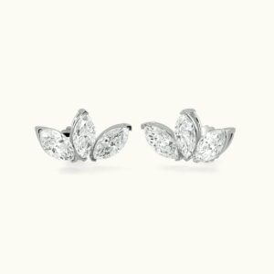 Euphoria Jewellery 14KT Yellow BIS Certified Hallmarked Marquies Earing