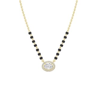 oval round mangalsutra