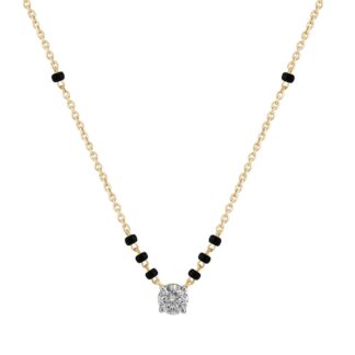 solitaire round mangalsutra