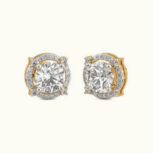 Euphoria Jewellery 14KT Yellow BIS Certified Hallmarked Round Earing