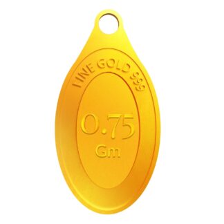 0.75 gram 24KT pure gold pendant with 999 finese
