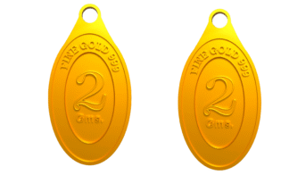 4 gram 24KT pure gold pendant with 999 finese