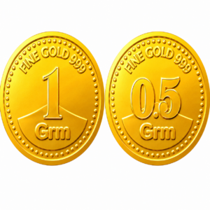1.5 gram 24KT pure gold coin with 999 finese